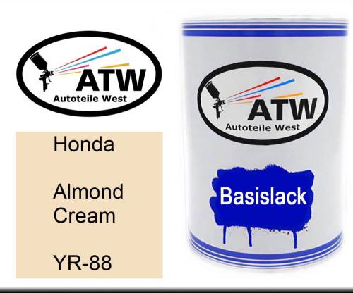 Honda, Almond Cream, YR-88: 500ml Lackdose, von ATW Autoteile West.